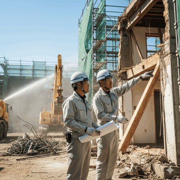 自社施工とプロの技術による安全管理